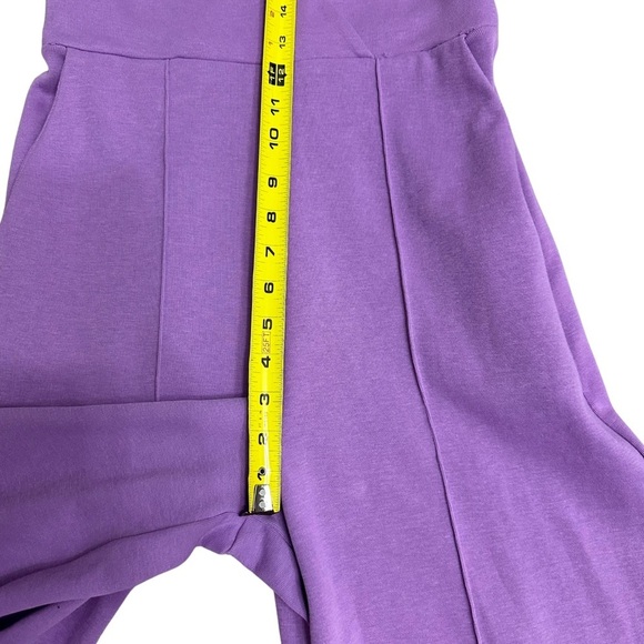 Victor Glemaud Plunge Neckline Jumpsuit SZ Small Lilac Wide Leg $250 Retail READ - Picture 9 of 12